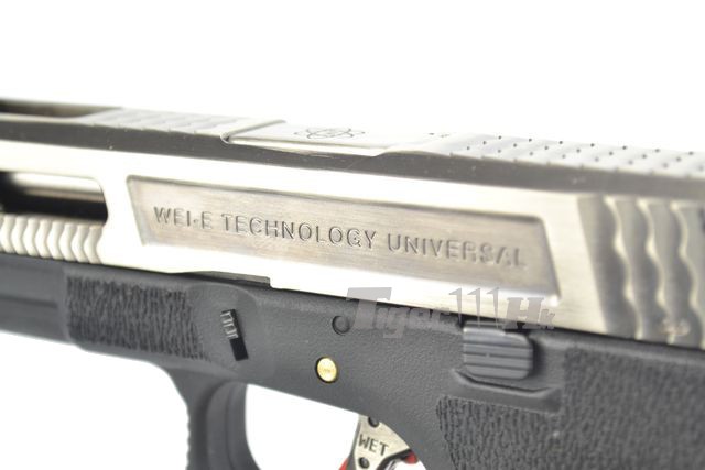Glock18C T7 Gen4 สไลด์เงิน ท่อเงิน เฟรมดำ WE