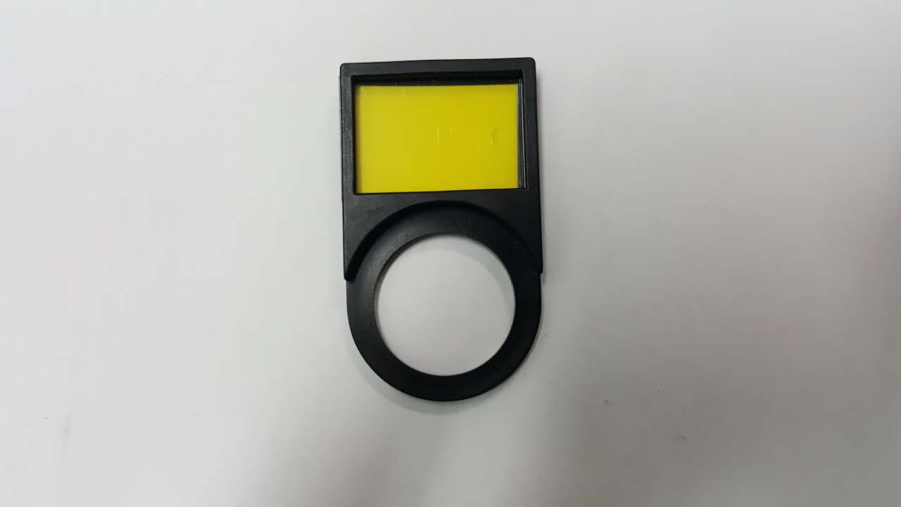 เนมเพลท ป้ายชื่อปุ่มกด Nameplate 22mm. อักษร 2 แถว