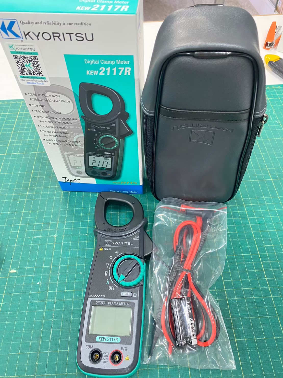 แคลมป์มิเตอร์ ครบชุด KYORITSU รุ่น KEW2117R - AC Clamp Meters