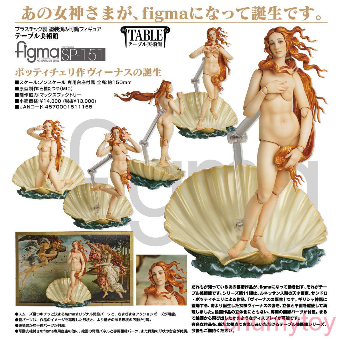 เปิดจอง : Figma The Birth Of Venus By Botticelli