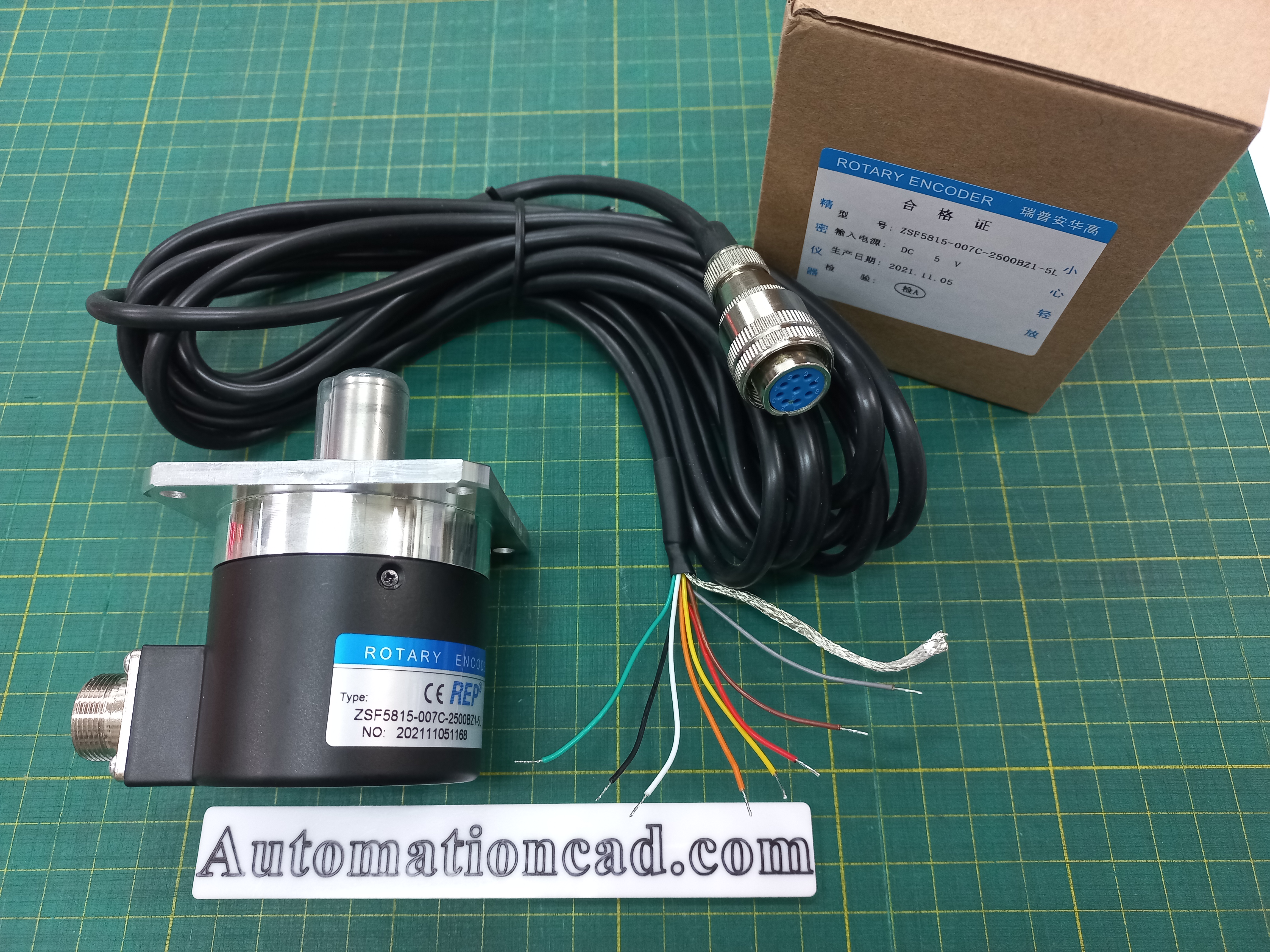 ROTARY ENCODER เอ็นโค้ดเดอร์ ZSF6215 ZSF5815-007C-2500BZ1-5L แบบ INCREMENTAL