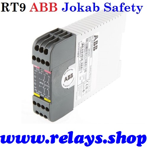 RT9 24VDC ABB Jokab Safety Safety Relay, Single or Dual Channel, 24 V dc, 2NO Safety 2TLA010029R0000 LiNE iD @RELAYS