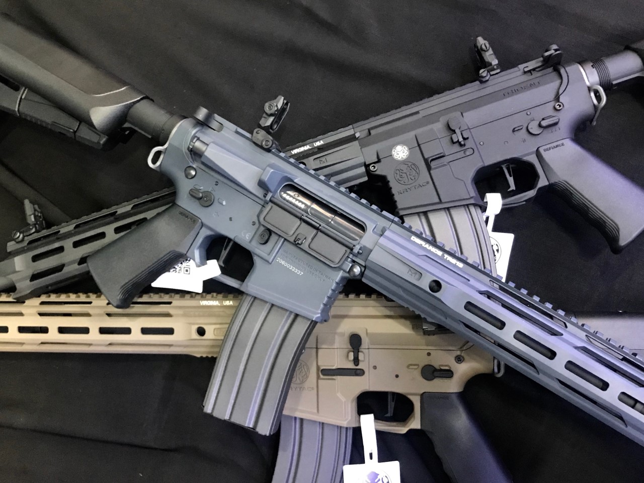 Krytac Full Metal Trident MKII-M SPR Airsoft AEG Rifle ( M-LOk ) Features -Krytac billet style Aluminum alloy receivers -Stamped Krytac trademarks -Defiance TR210 M-LOK rail -8mm ball bearing bushing gearbox with inline MOSFET -Ambidextrous fire selector
