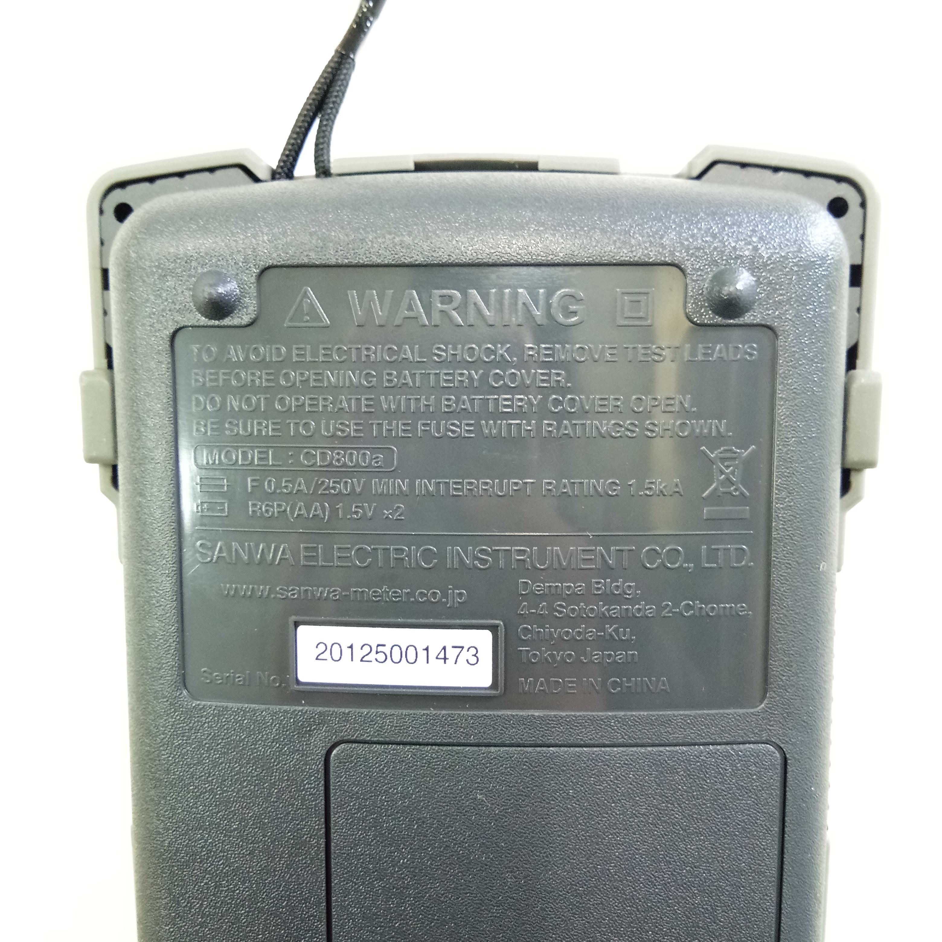 ดิจิตอลมัลติมิเตอร์ SANWA Digital Multimeter รุ่น CD800a