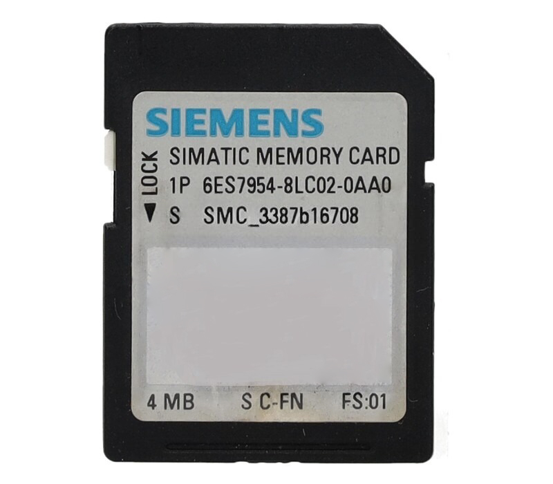 Memory card 4MB 6ES7 954-8LC02-0AA0 PLC SIEMENS S7-1x 00 CPU/SINAMICS