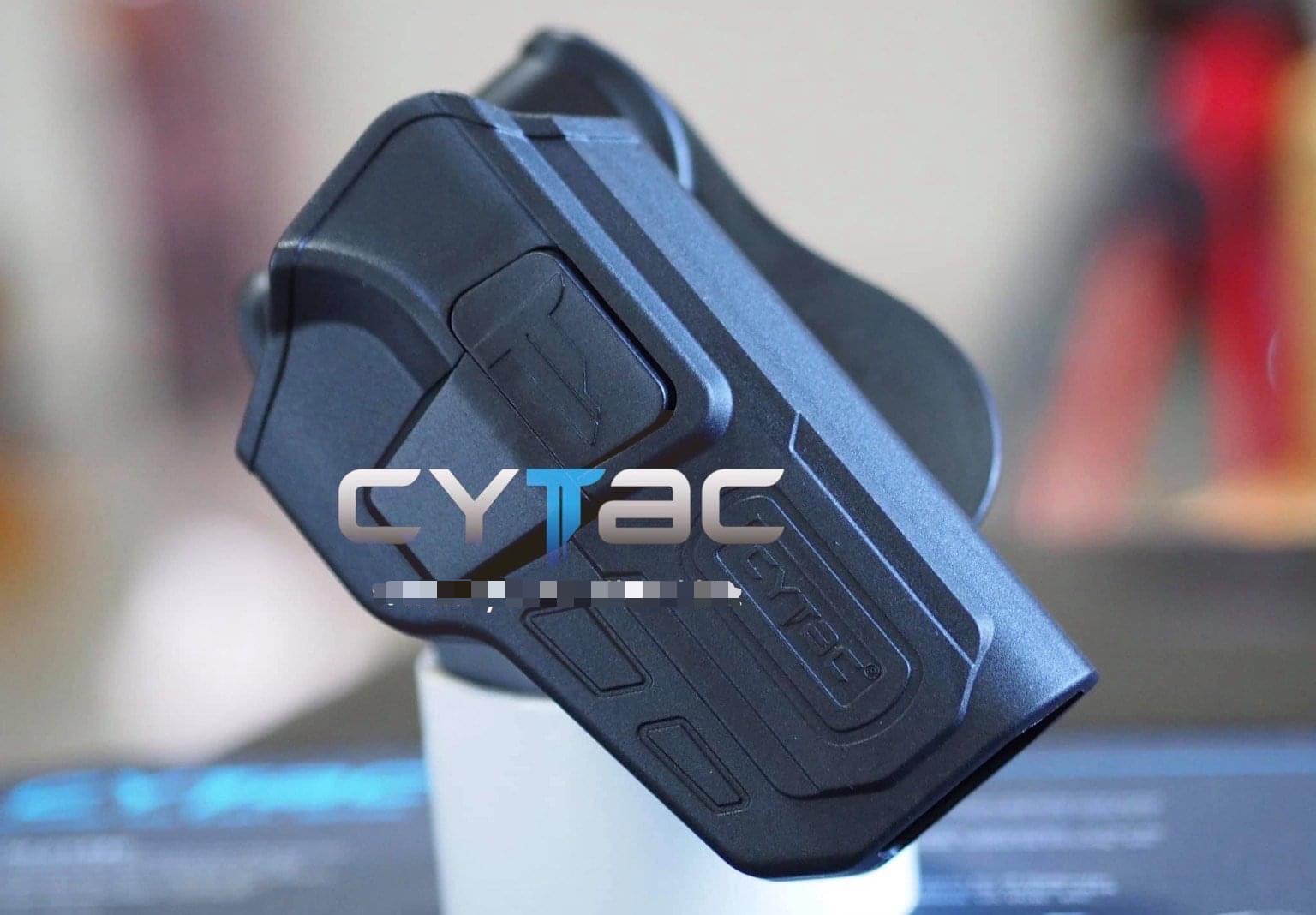 ซองพกนอก ปลดล็อคนิ้วชี้ ( Cytac R-Defender Holster ) - สำหรับปืน CZ SP-01 - ผลิตจากวัสดุ Polymer เกรดคุณภาพ แข็งแรงทนทาน - ซองถูกออกแบบให้ปลดล็อคนิ้วชี้ (Level 2) ใช้งานปลอดภัย - ด้านหลังเป็นเพลทเหน็บเข็มขัด ชนิดพิเศษ มีแผ่นยางเสริม - สามารถถอดเพลทเหน็บออ