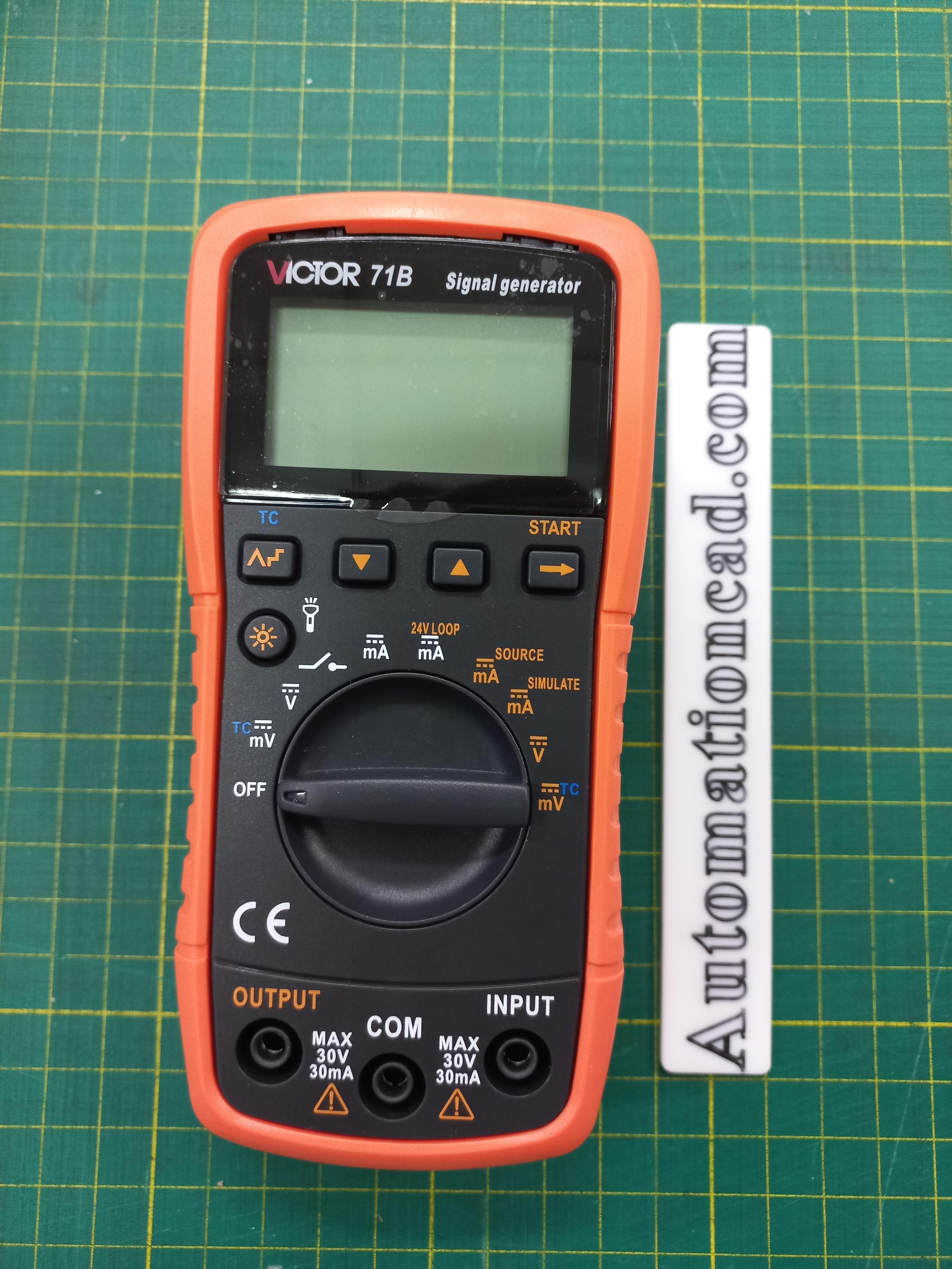 VICTOR มิเตอร์/ตัวสร้างสัญญาณอะนาล็อค+สายคล้องแม่เหล็ก 4-20mA 0-10V Signal Simulator รุ่น VC71B