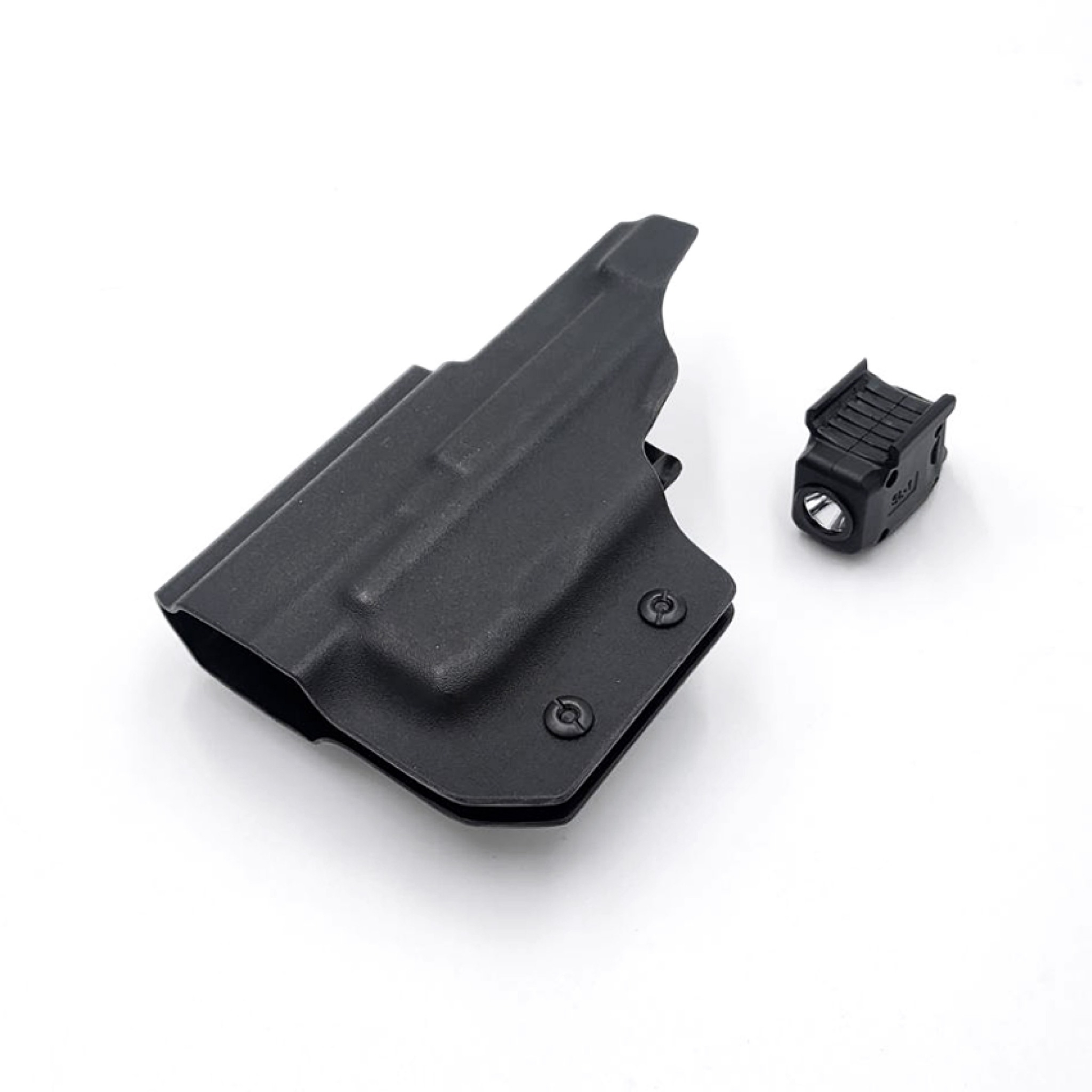 ไฟฉาย Warriorland SL-1 + ซองพกใน Kydex มี 3 รุ่นให้เลือก 🍁 รุ่น Sig Sauer P365 🍁 รุ่น G43/G43X ( เฉพาะรุ่นที่ไม่มีราง ) 🍁 รุ่น Springfield Hellcat 🔺ไฟฉาย ผลิตจาก Polymer เกรดคุณภาพ 🔺ออกแบบให้ทนทานต่อแรงรีคอยด์ได้ &#