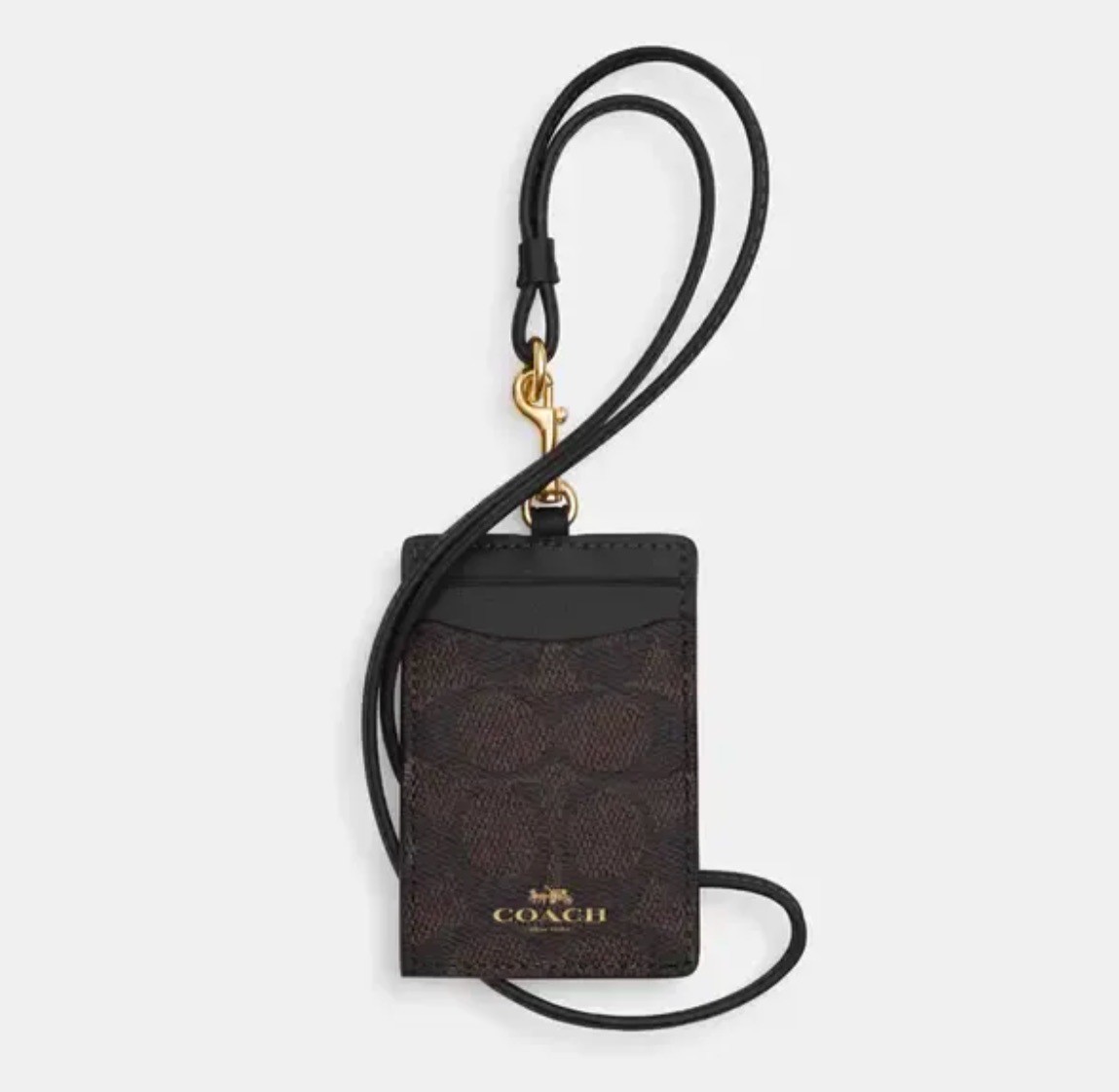 ที่ใส่บัตร คล้องบัตร Coach แท้ รุ่นCZ285