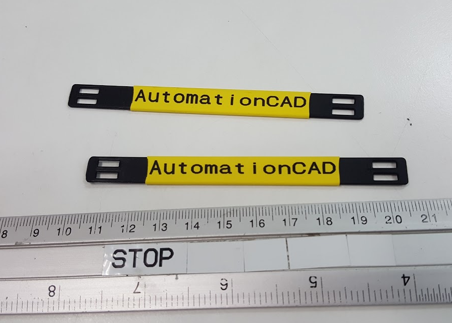 TAG มาร์คสายไฟ Polyurethane สีเหลือง เบอร์มาร์คสายไฟ CABLE MARKER