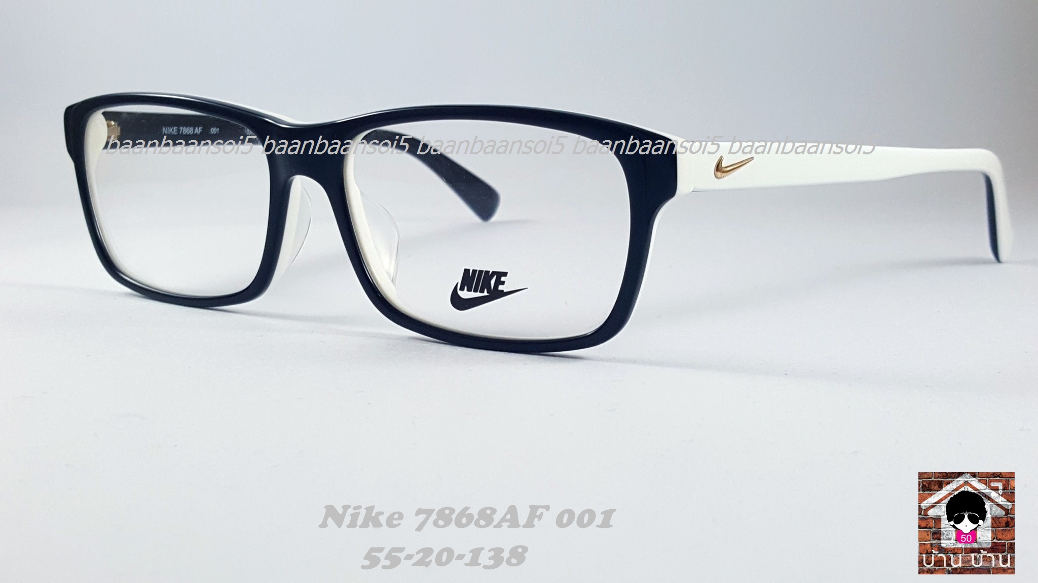 NIKE BRAND ORIGINALแท้ 7868 AF 001 กรอบแว่นตาพร้อมเลนส์ มัลติโค๊ตHOYA ป้องกันรังสีคอม 3,200 บาท
