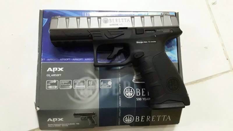 New.Umarex BERETTA APX CO2 6mm Airsoft Pistol (GK099, Metal Gray) ราคาพิเศษ