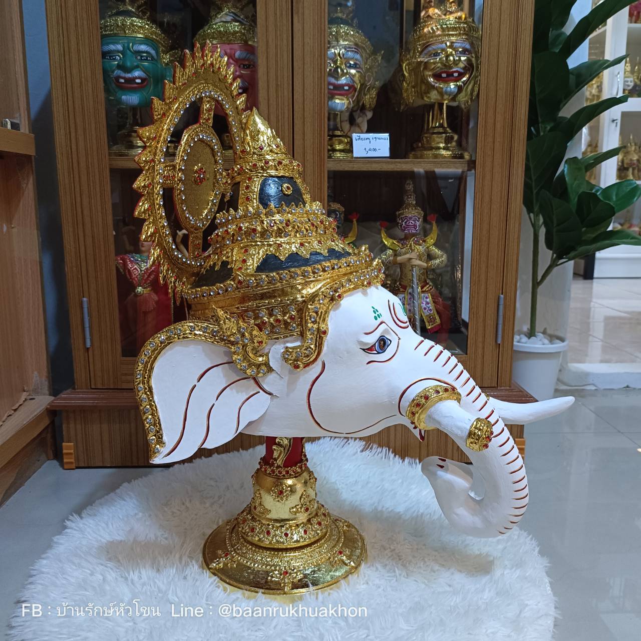 เศียรครู พระพิฆเนศ ขนาดครอบ