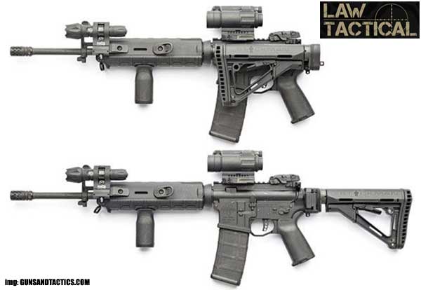 New.ชุดพับพานท้าย M4 Law Tactical AR Folding Stock Adapter Gen 3-M