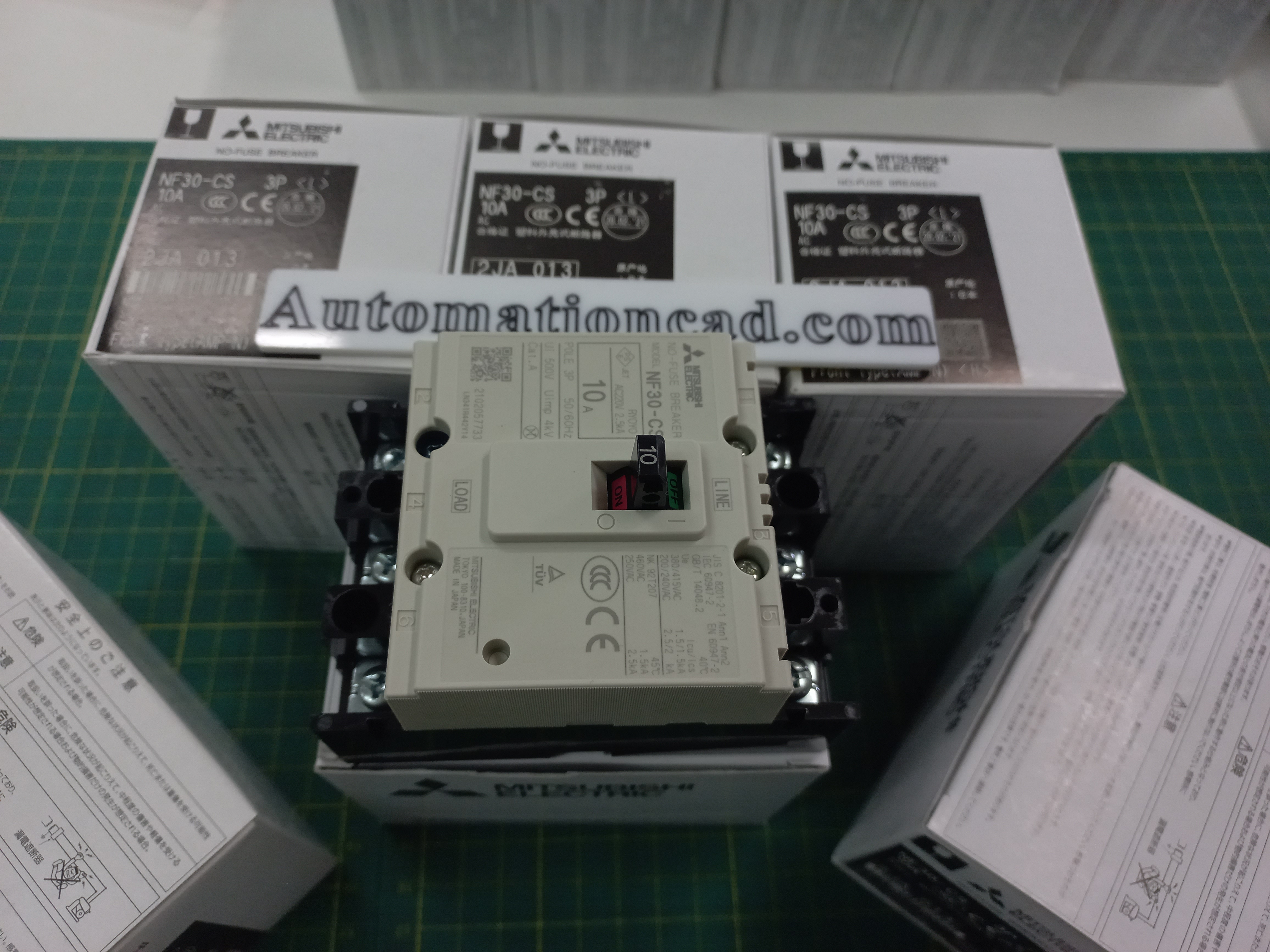 เบรกเกอร์ NF30-CS 3P 10A มิตซูบิชิ MITSUBISHI 10A 3POLE NF30 CS NF30CS