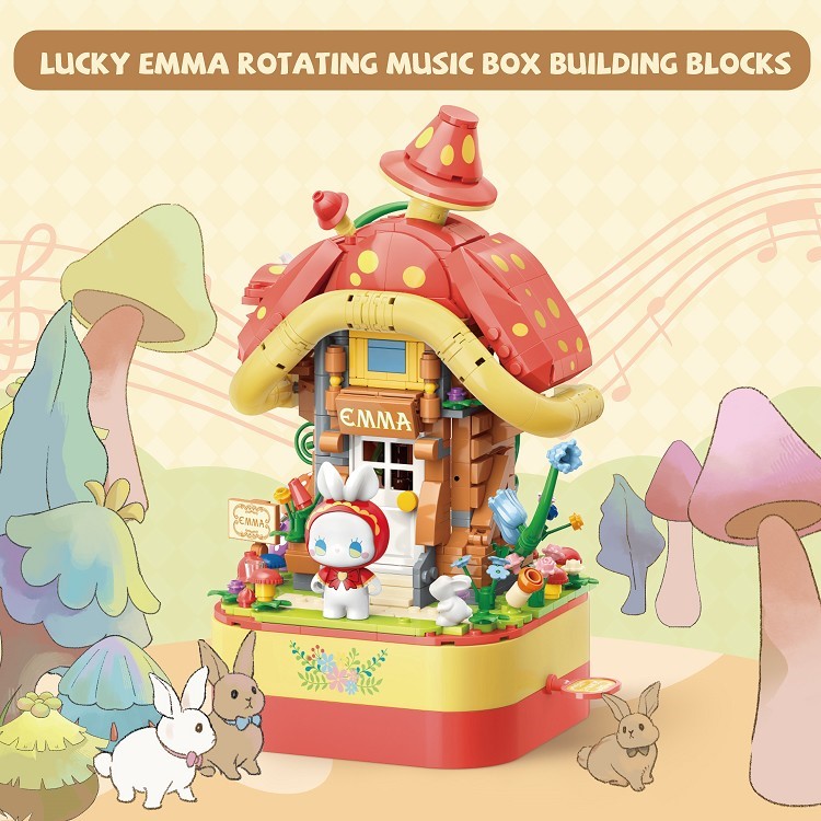 เปิดจอง : EMMA Mushroom House Music Box ver. Building Blocks