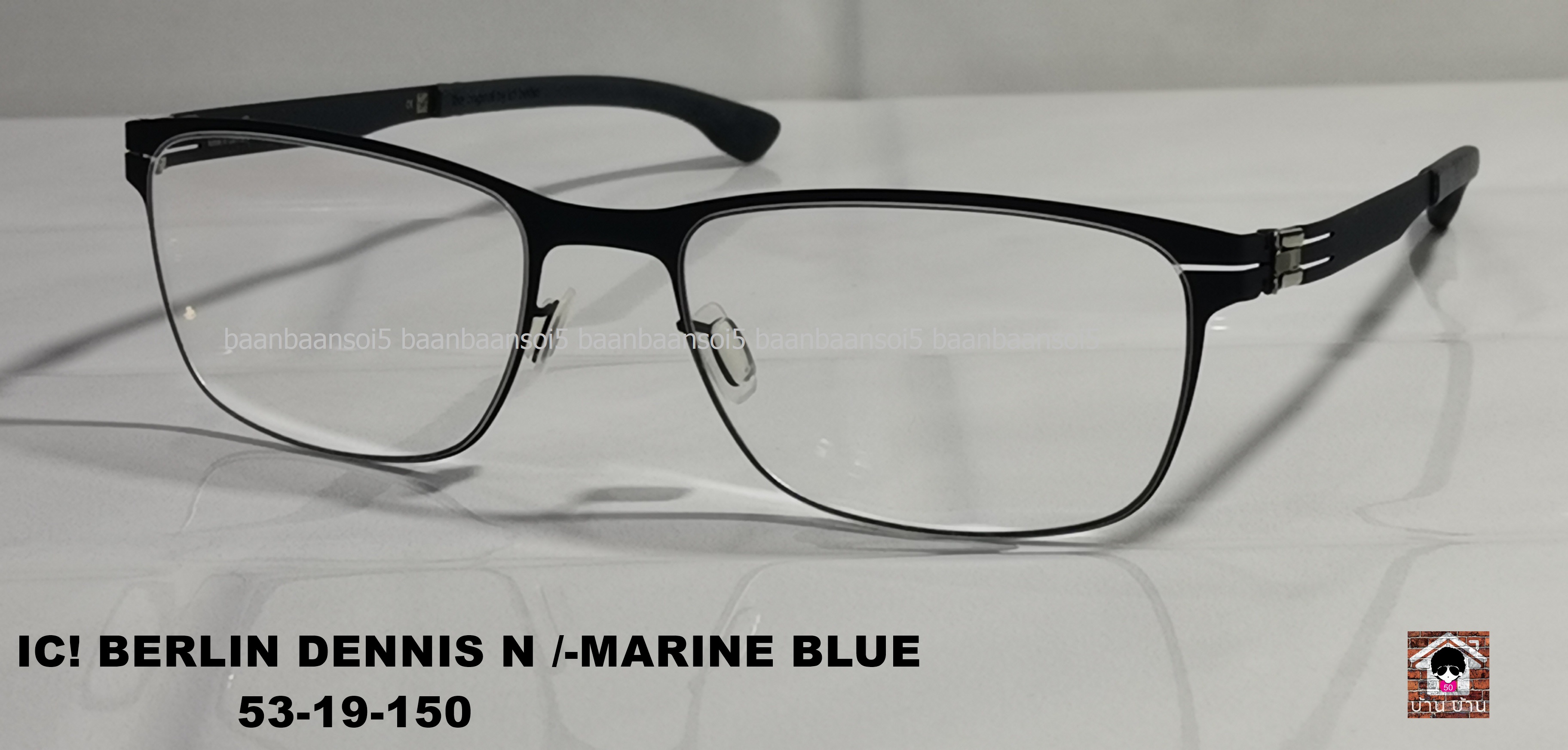 IC! BERLIN DENNIS N. / MARINE BLUE โปรโมชั่น พร้อมเลนส์เปลี่ยนสี Hoya Sensity ราคา 19,000 บาท