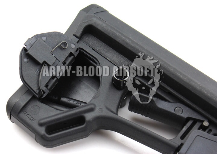 MAGPUL ACS-L Carbine Stock with Enhanced Rubber Butt-Pad, 0.70 & 5.56 NATO (.223) Dummy Rounds (BK)