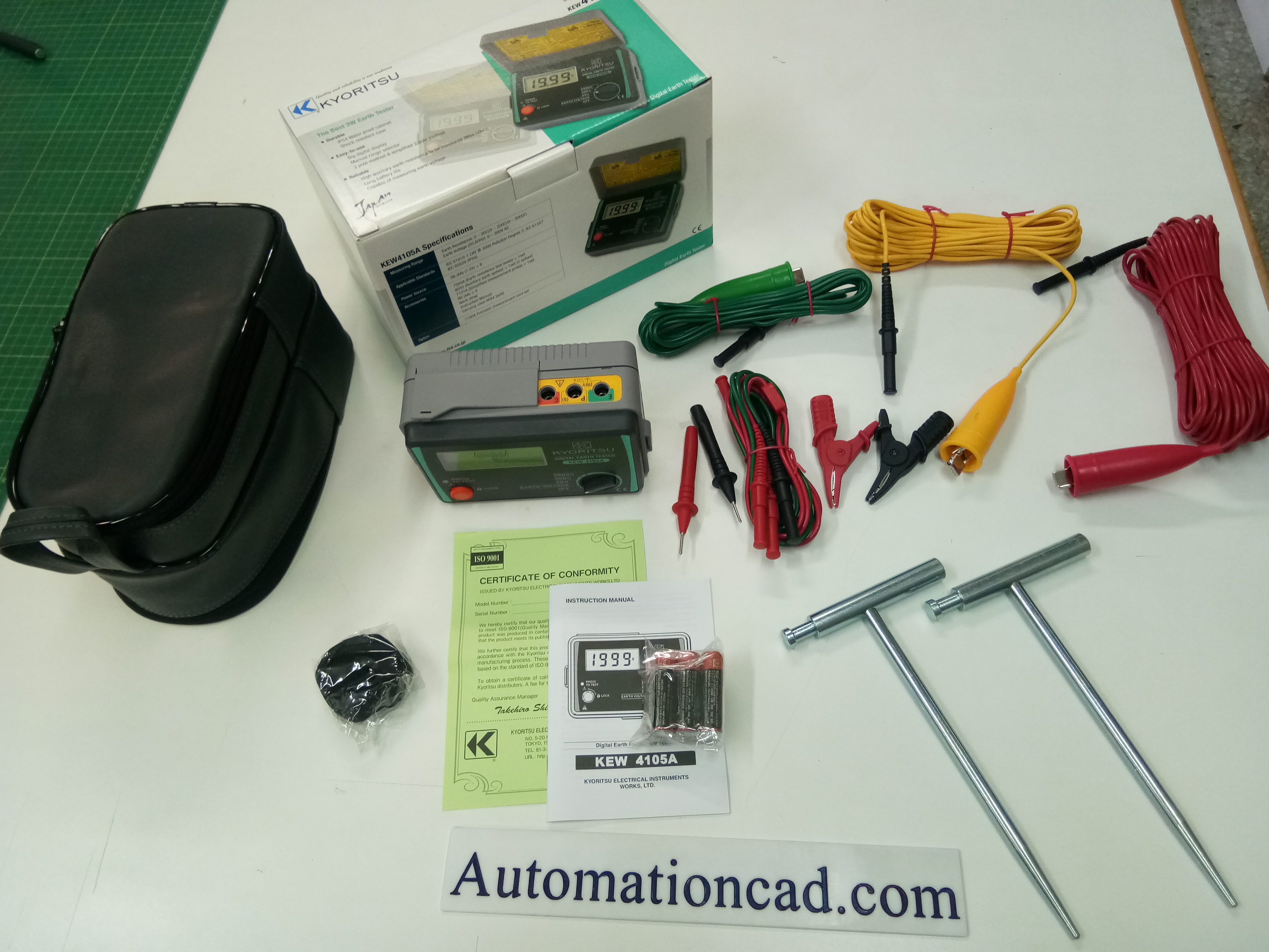 มิเตอร์วัดค่าความต้านทานดิน 4105A ครบชุด KYORITSU Earth Tester รุ่น KEW4105A