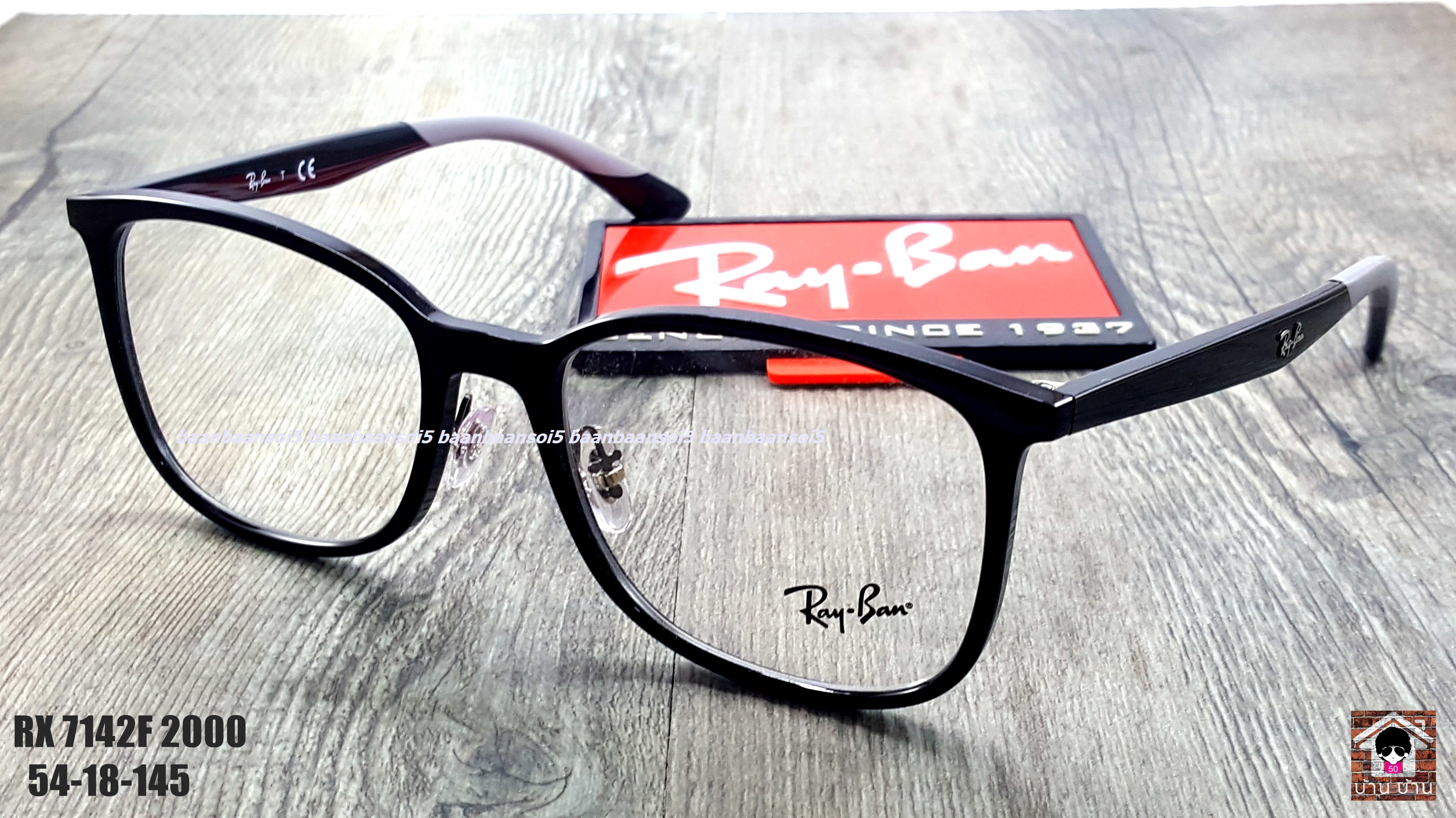 Rayban RX 7142F 2000 โปรโมชั่น กรอบแว่นตาพร้อมเลนส์ HOYA ราคา 4,900 บาท