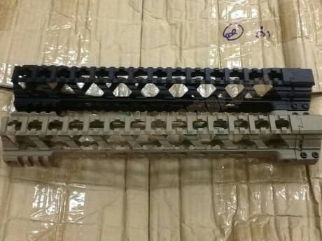 New.ชุดหน้า Fortis REV Cmmg.22 12นิ้ว - งาน CNC น้ำหนักเบาเพียง 25กรัม - ใช้ติดตั้งกับแกน Delta Ring ได้เลย (ดูตามรูป) - มีช่องสำหรับอุปกรณ์ Keymod - มีราง20mm มาตรฐาน - มีช่องหูกวิน 4 ช่อง - มีสีดำ/ทราย ราคาพิเศษ
