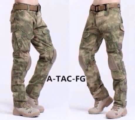 New.สินค้ายอดนิยม กางเกงสนับเข่ายุทธวิธี เป็นผ้าตาราง เนื้อผ้าใส่สบาย ซักตากแห้งไว เนื้อผ้าเป็นผ้าทอสีเดียวกันกับเนื้อผ้า จึงไม่ต้องกังวลเรื่องสีตก สีซีดเร็ว มีสนับเข่าในตัว ไม่ใช้งานสามารถดึงออกได้ สีดำ ครีม เขียว AUC Atacsทราย Atacsเขียว มัลติแคมป์ พราง