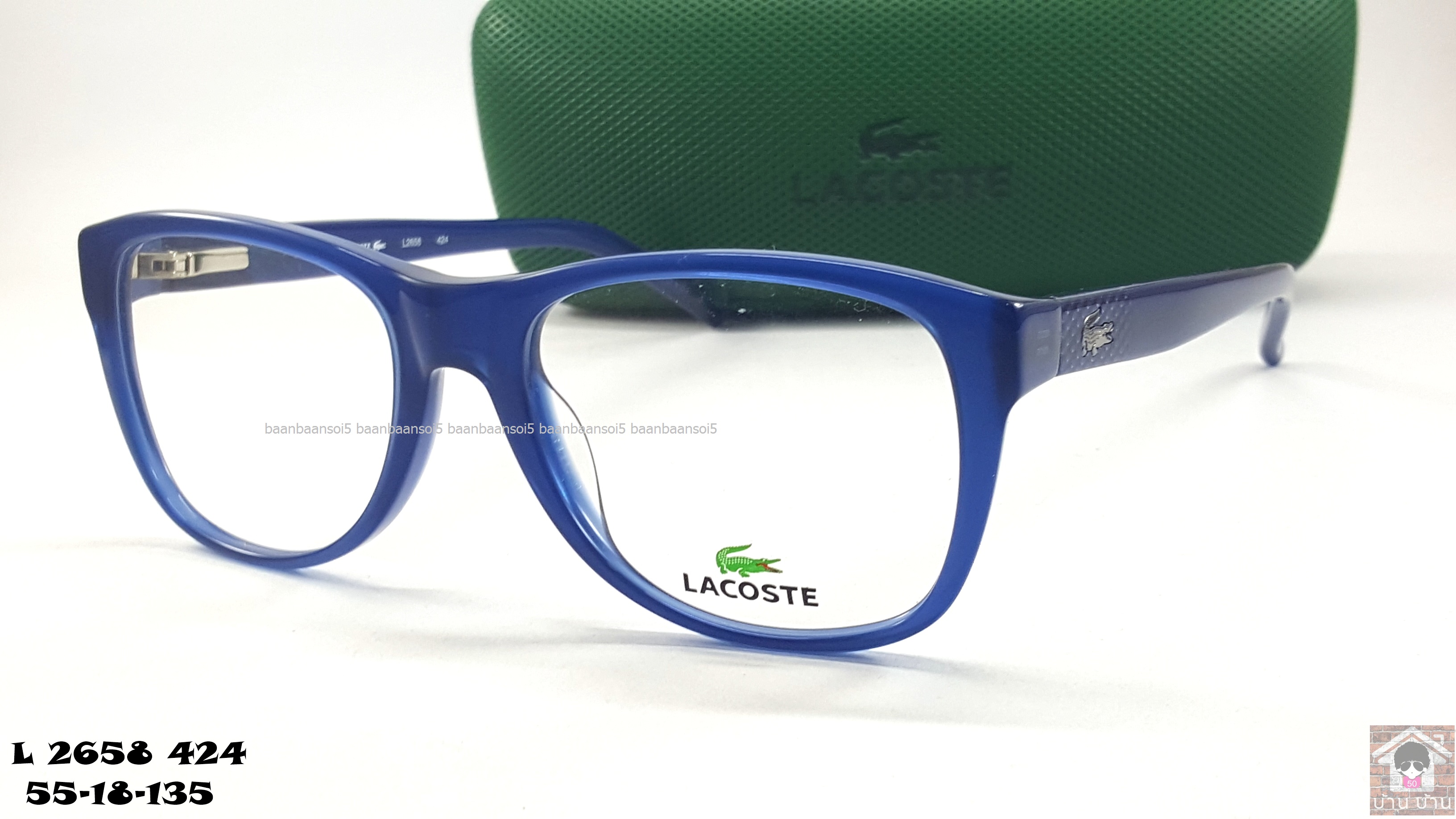 LACOSTE L2658 424 โปรโมชั่น กรอบแว่นตาพร้อมเลนส์ HOYA ราคา 3,900 บาท