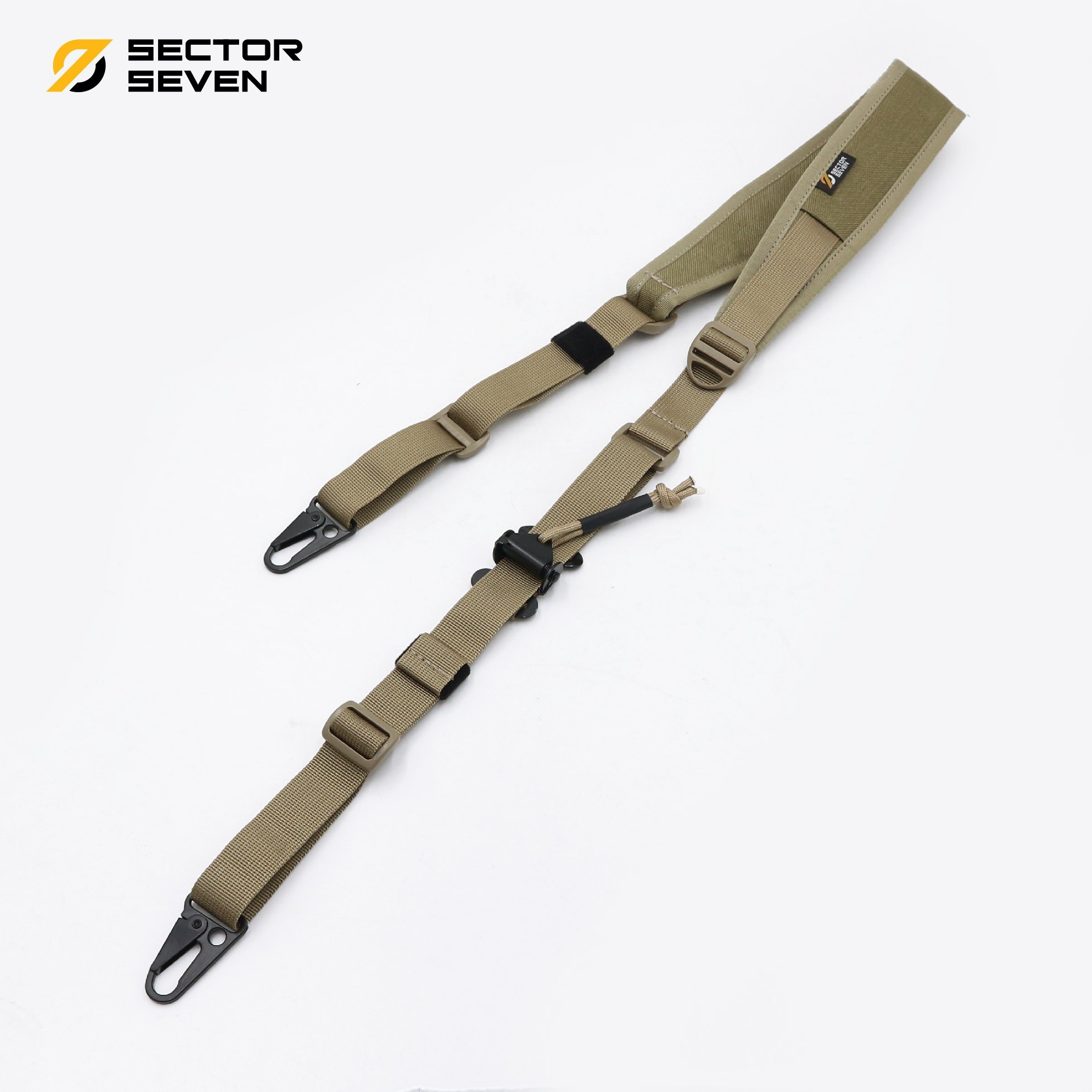 สายสะพาย 2 จุด Sector Seven ( Sector Seven Two Point Sling ) 📌ผลิตจากผ้า Cordura 1000D 📌สาย 2 จุดแบบเอนกประสงค์ปรับใช้งานกับ M16, M4, ลูกกรด, ลูกซอง และอื่นๆ ได้ 📌มี Quick Pull Adjust buckle ปรับระยะและตำแหน่งการใช้งานได้สะดวก และร