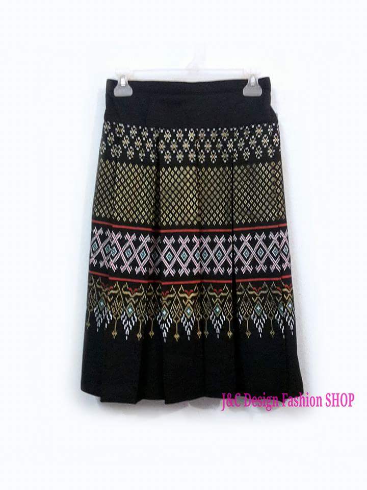 กระโปรงผ้าไทยสำเร็จรูป กระโปรงผ้าฝ้ายมัดหมี่ กระโปรงผ้าฝ้ายทรงทวิท กระโปรงผ้าฝ้ายวัยรุ่น