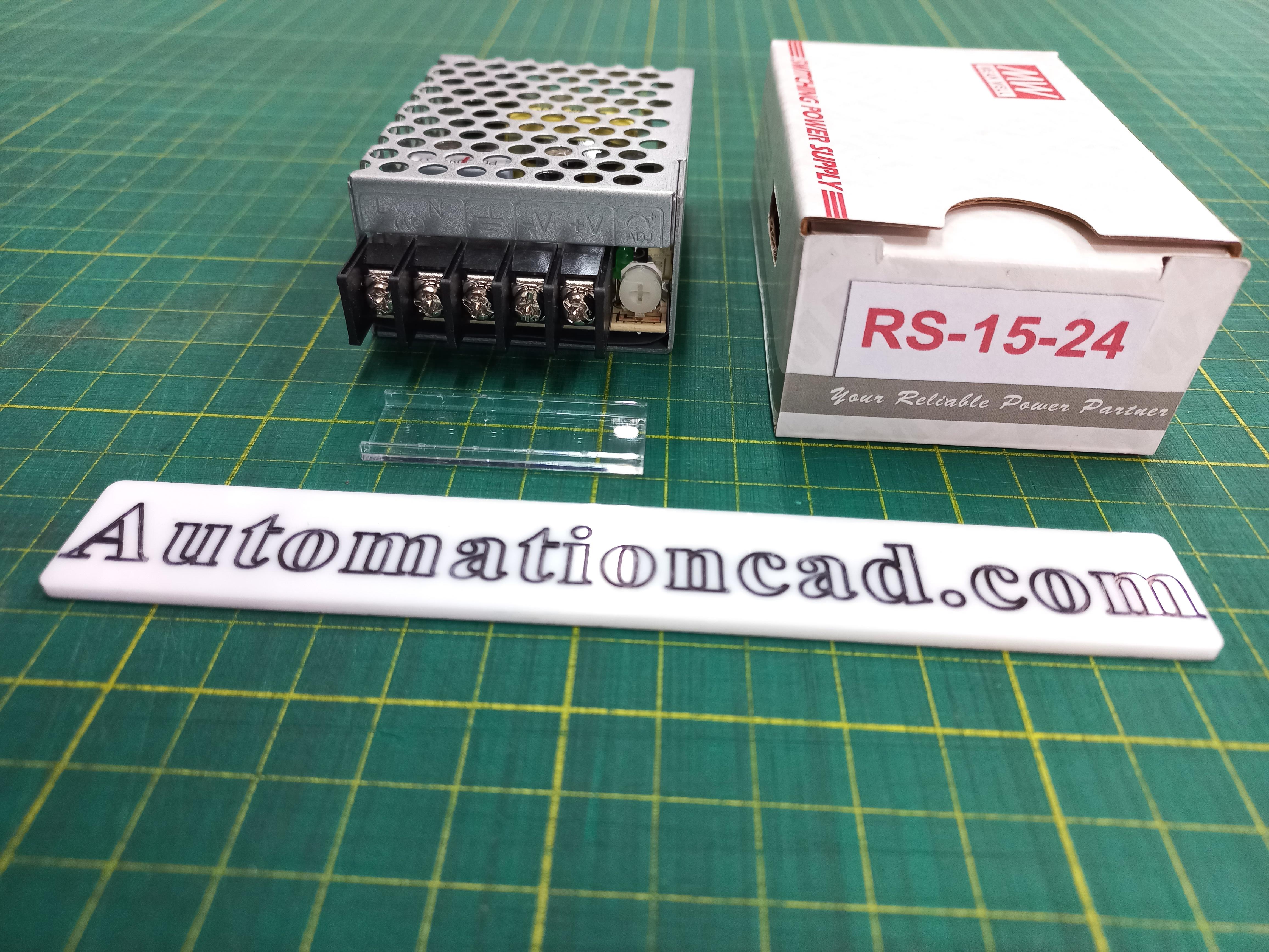 POWER SUPPLY 24VDC 15W MEANWELL พาวเวอร์ซัพพลาย 0.6A 24VDC