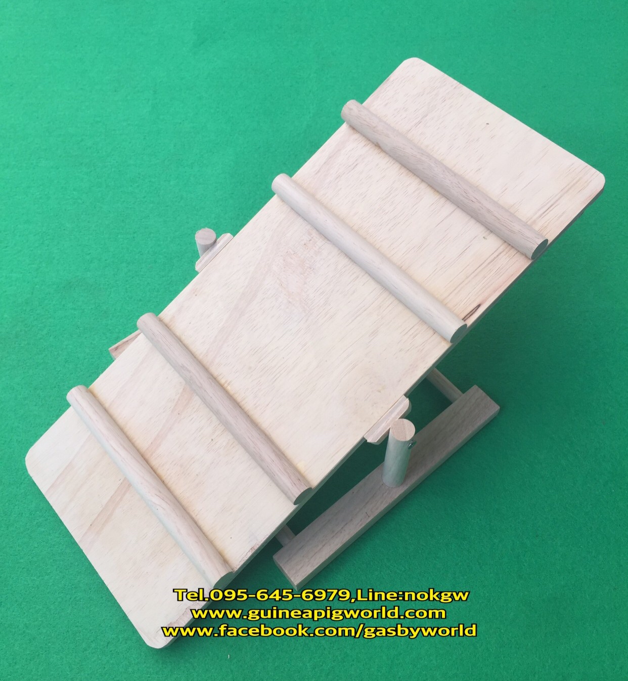 กระดานกระดกไม้(ขนาด17x40.5xh.16/ขา19x23cm.)