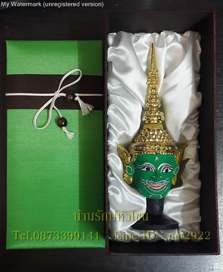 หัวโขนเล็ก พร้อมกล่องผ้าไหม