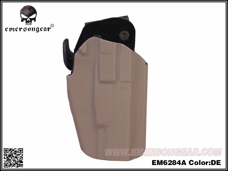 New.SAFARILAND 579 Pro-Fit Holster !!! ซองปืนที่ใช้ได้กับปืนมากกว่า 200 รุ่น !!! คุณสมบัติ - ใช้ได้กับปืนมากกว่า 200 รุ่น !!! - มีระบบ Grip Lock System ป้องกันการแย่งปืน - ปรับองศาการ Grip ปืนได้ - วัสดุเป็นไนล่อน ลดการเกินรอย Compatible for Glock 17L, 34