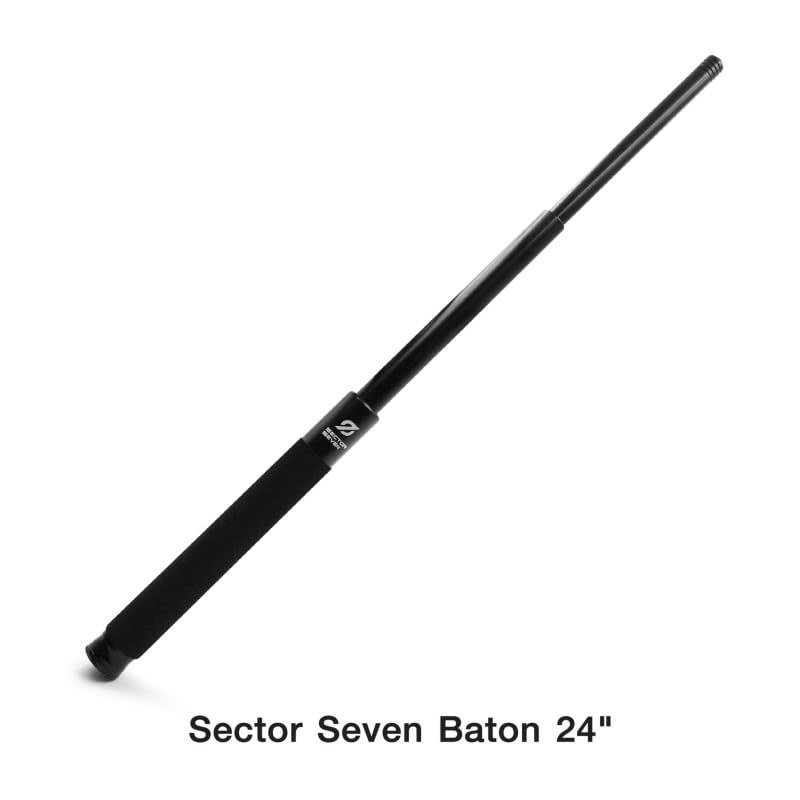 (shiny)...กระบองดิ้ว Sector Seven Baton 24" กรณีแยกขายเฉพาะ ตัวดิ้ว 24" แถมฟรี 1. ตัวล็อคท้าย ป้องกันการแย่งชิง 2. ซองผ้า สำหรับใส่ดิ้ว ราคาส่ง 1,500 บาท