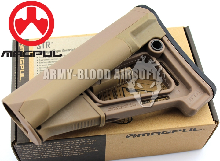 New.MAGPUL STR Carbine Stock for M4/M16 Airsoft Rifle (BK) ราคาพิเศษ
