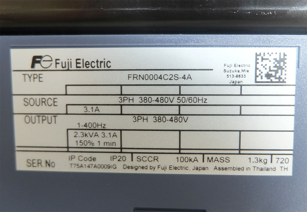FRN0004C2S-4A FUJI INVERTER 75KW 380V 1แรง งานเบา