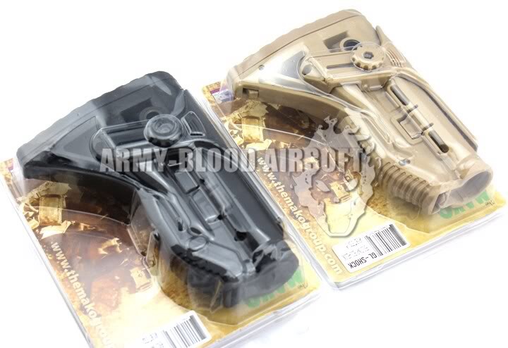 FAB Defense GL-Shock absorbing Buttstock for M4 (BK)