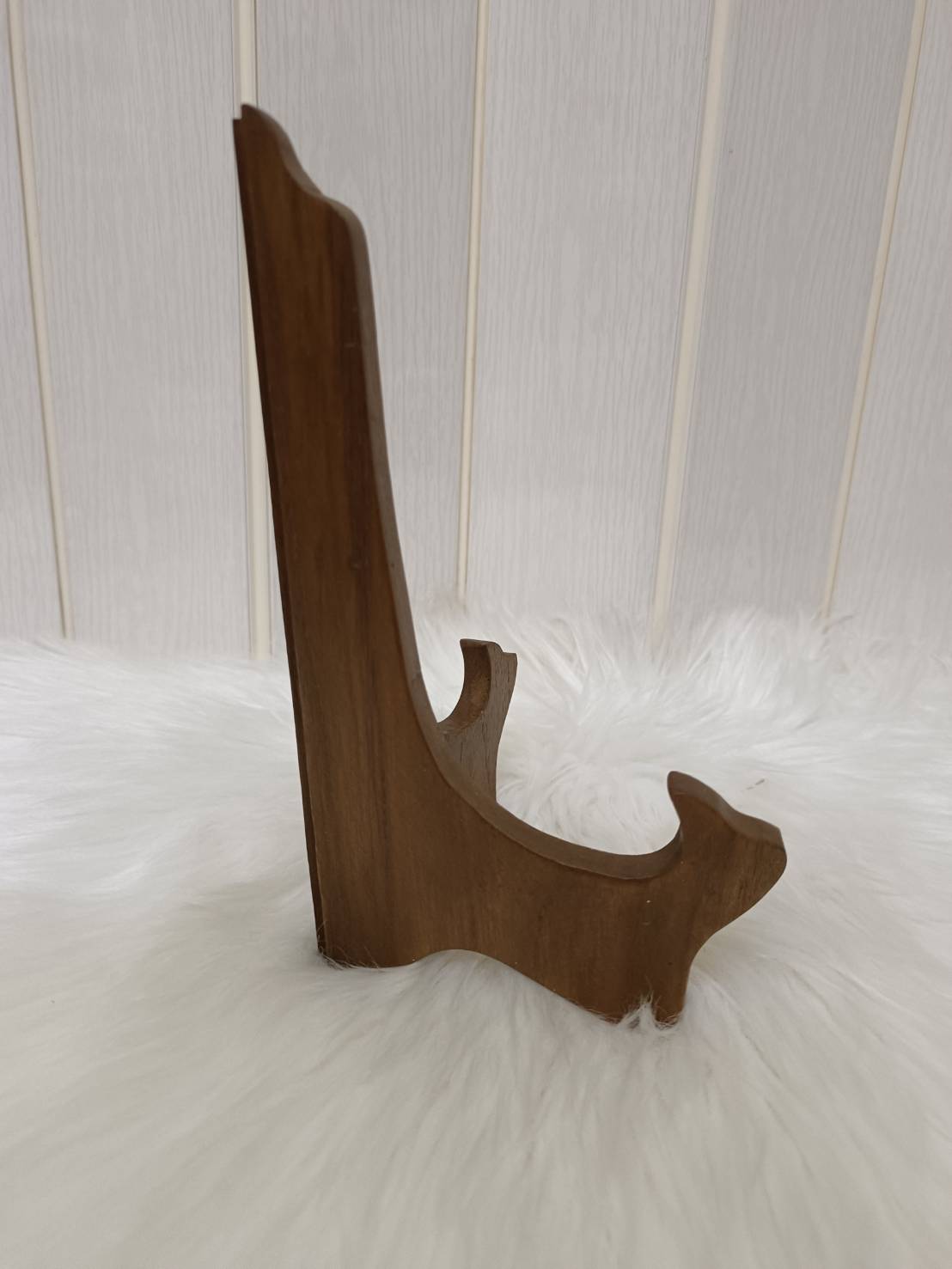 ฐานวางหน้ากาก ไม้สัก ขนาด สูง 7 นิ้ว งานสวย