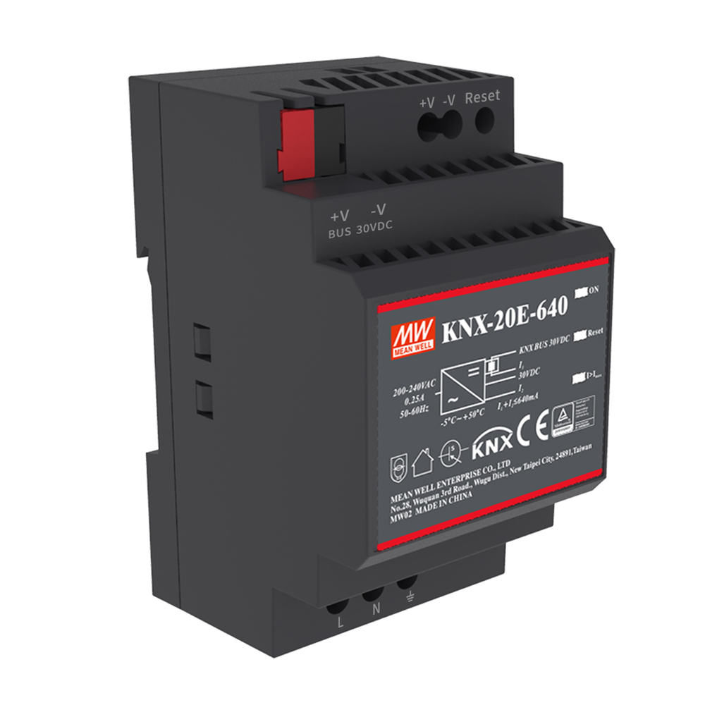 สวิทช์ชิ่งพาวเวอร์ซัพพลาย Meanwell KNX-20E-640 POWER SUPPLY 19.2W 30V 640mA 220VAC