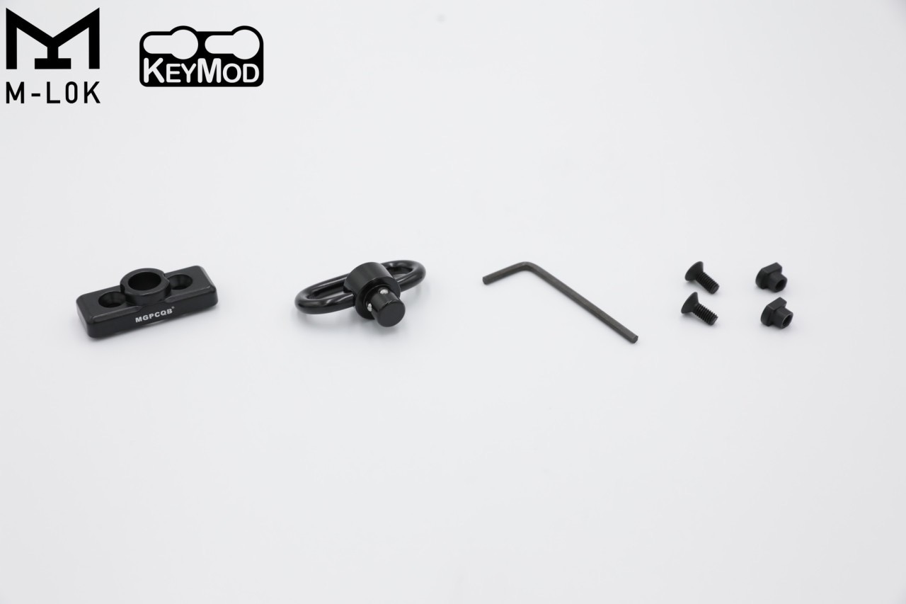 แป้นหูกวินจับราง M-Lok & Keymod + หูกวิน ยี่ห้อ MGPCQB (ชุดหูกระวินปลดไว ราง M-Lok & Keymod) MSQD (MGP System Quick Demolition) (ใช้ได้กับชุดหน้าระบบราง M-Lock และ Keymod) คุณสมบัติ : #ผลิตจากอลูมิเนียม #น้ำหนักเบา #แข็งแรงทนทาน #แป้นยึดรางสามารถใช้ติดตั้