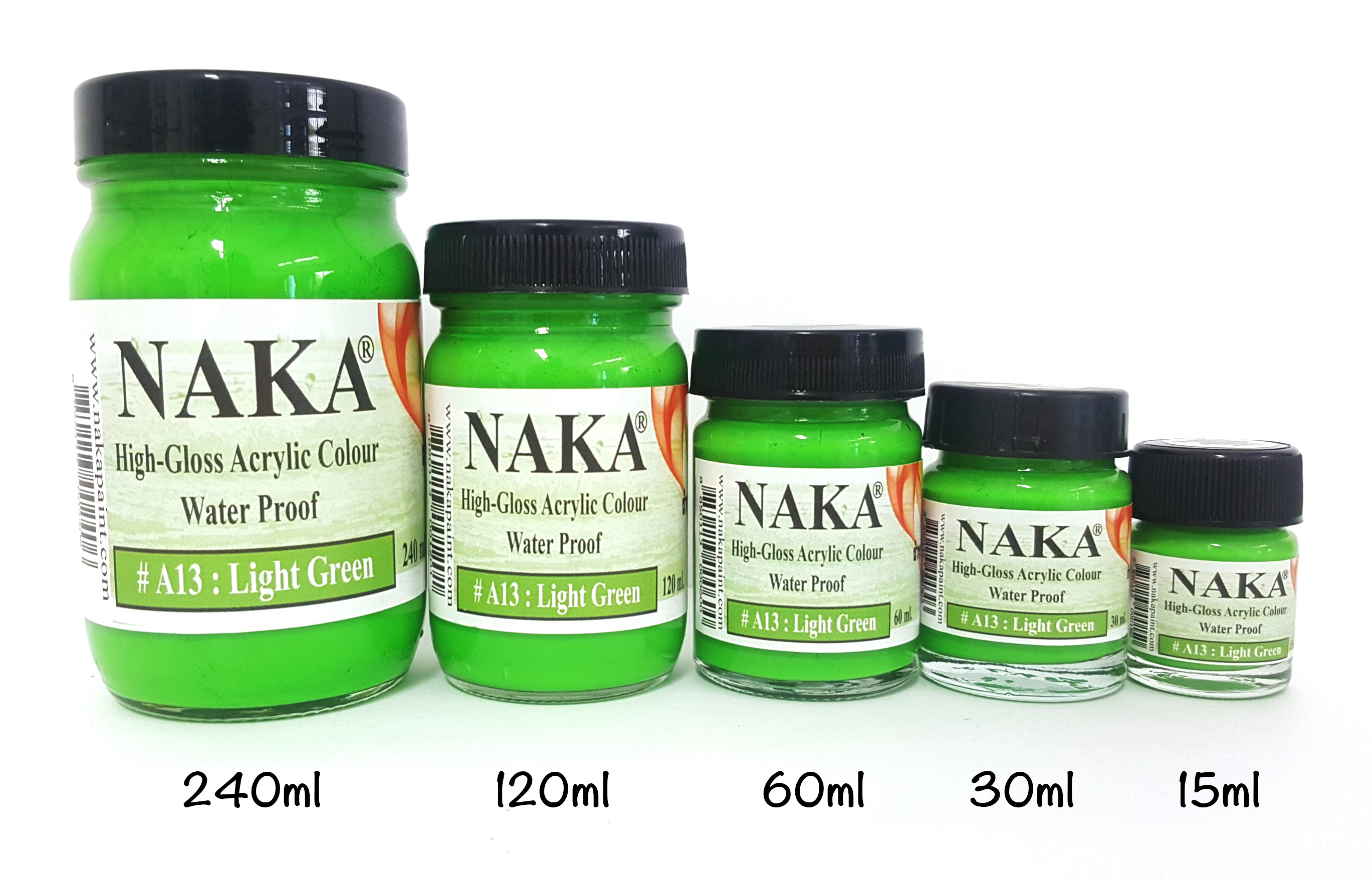 A13 สีอะคริลิค Light Green 30ml
