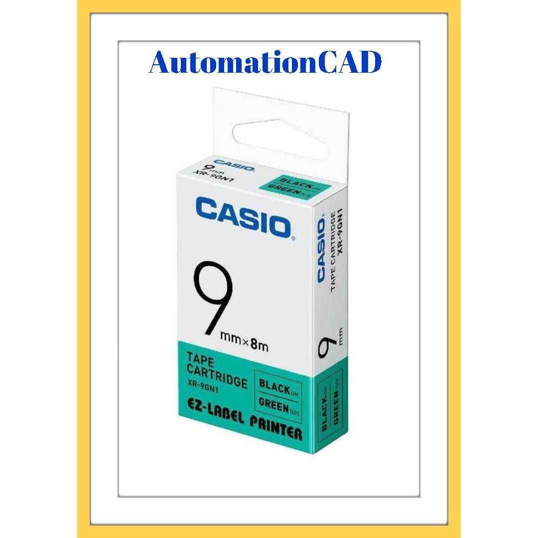EZ-LABEL CASIO 9mm. สำหรับ เครื่องพิมพ์ฉลาก KL-Series CASIO PRINTER LABEL