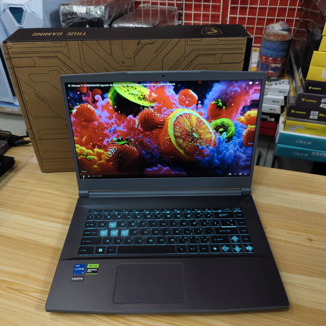 MSI THIN 15 B13UCX-1610TH สภาพเครื่อง 99% เครื่อง 3 เดือน ประกัน Synnex 26/6/2027