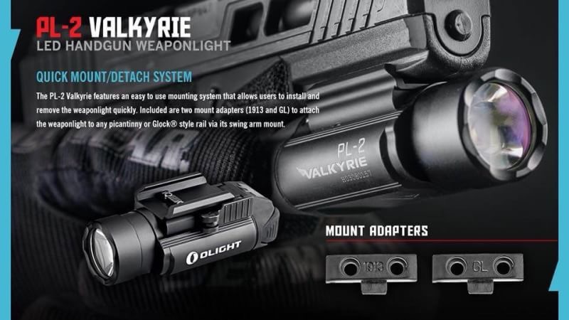 📢📢New Item‼️ Olight ‼️PL-2 ไฟฉายติดปืนตัวใหม่จาก Olight ใช้แบต CR123×2 ความสว่างสูงสุด 1200 ลูเมนส์ (คงที่ 600 ลุเมนส์) มีโหมดกระพริบ ติดตั้งได้ทั้งปืนสั้นและปืนยาว ราคาพิเศษ