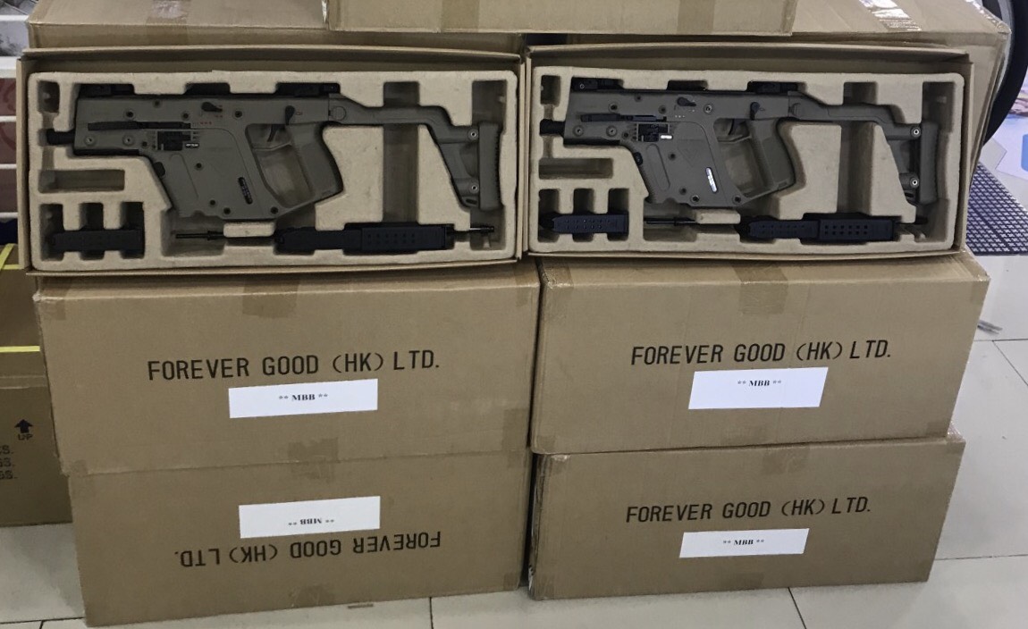 NewKriss Vector AEG สีดำ (สีทราย) 2แม็กกาซีน สั้น-ยาว ปืนยาวระบบไฟฟ้า Made in HongKong ราคาพิเศษ