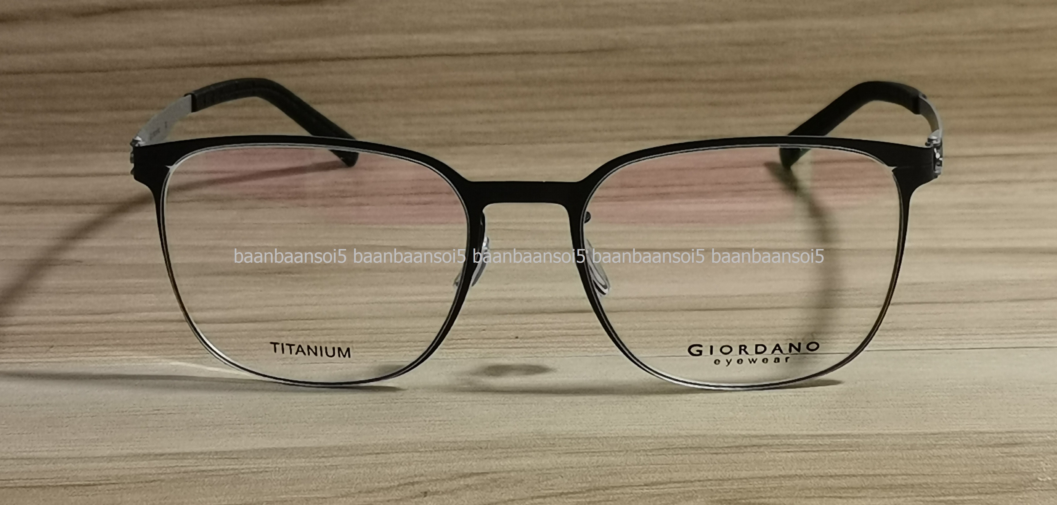 GIORDANO GA01460 20 โปรโมชั่น กรอบแว่นตาพร้อมเลนส์ HOYA ราคา 3,500 บาท