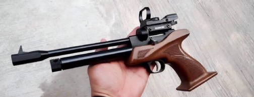New.ปืนสั้นทรงแข่งขันArtimis Co2 Pistolเบอร์ 2 ✔แรง 390Fps.+ ✔รางติดกล้อง 11mm. ✔ใช้แก๊สหลอด Co2 12g ✔กริปมือจับไม้Grip Wood ✔2 in 1 สามารถยิงทีละนัด/ยิงโม่ได้ ราคาพิเศษ