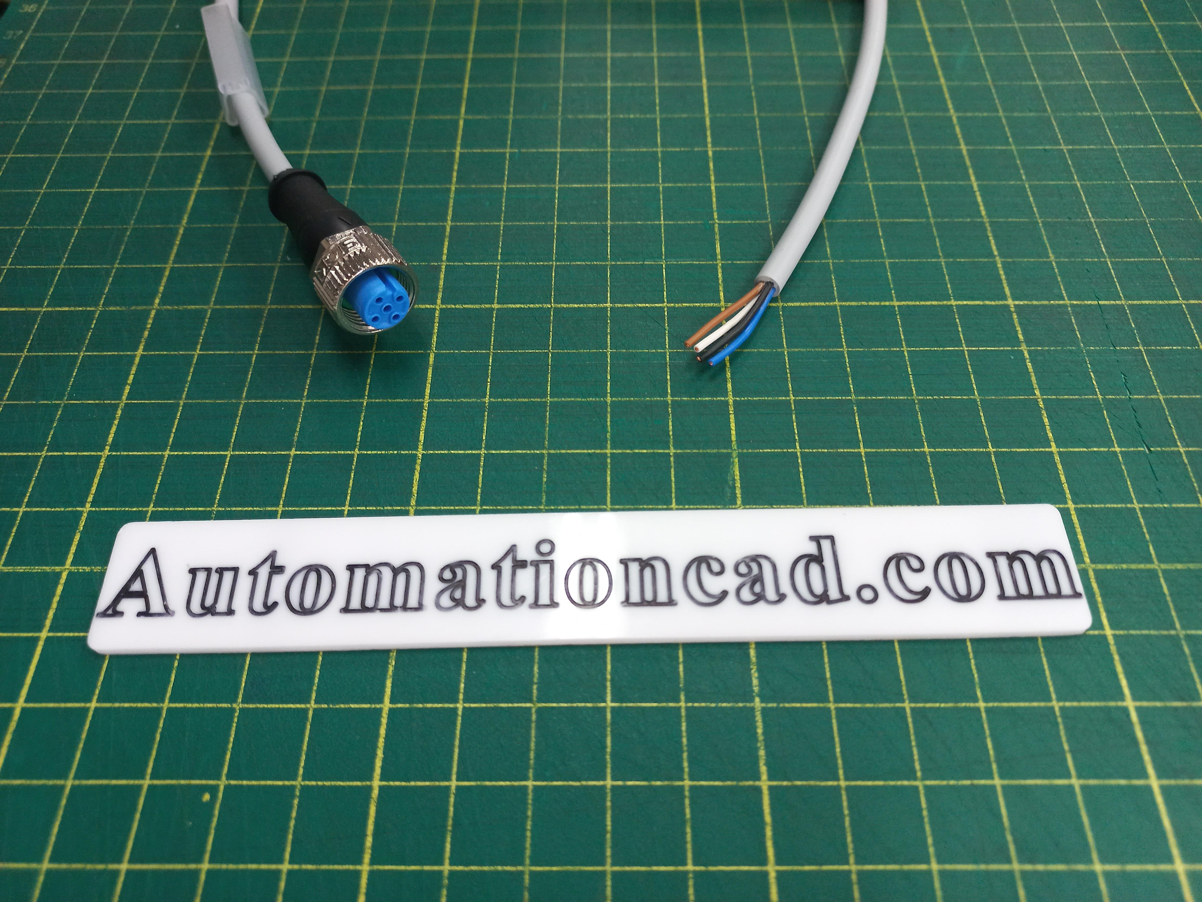 สายพร้อม CONNECTOR SICK 4 ขา ตัวเมีย แบบตรง M12 ยาว 2 m.