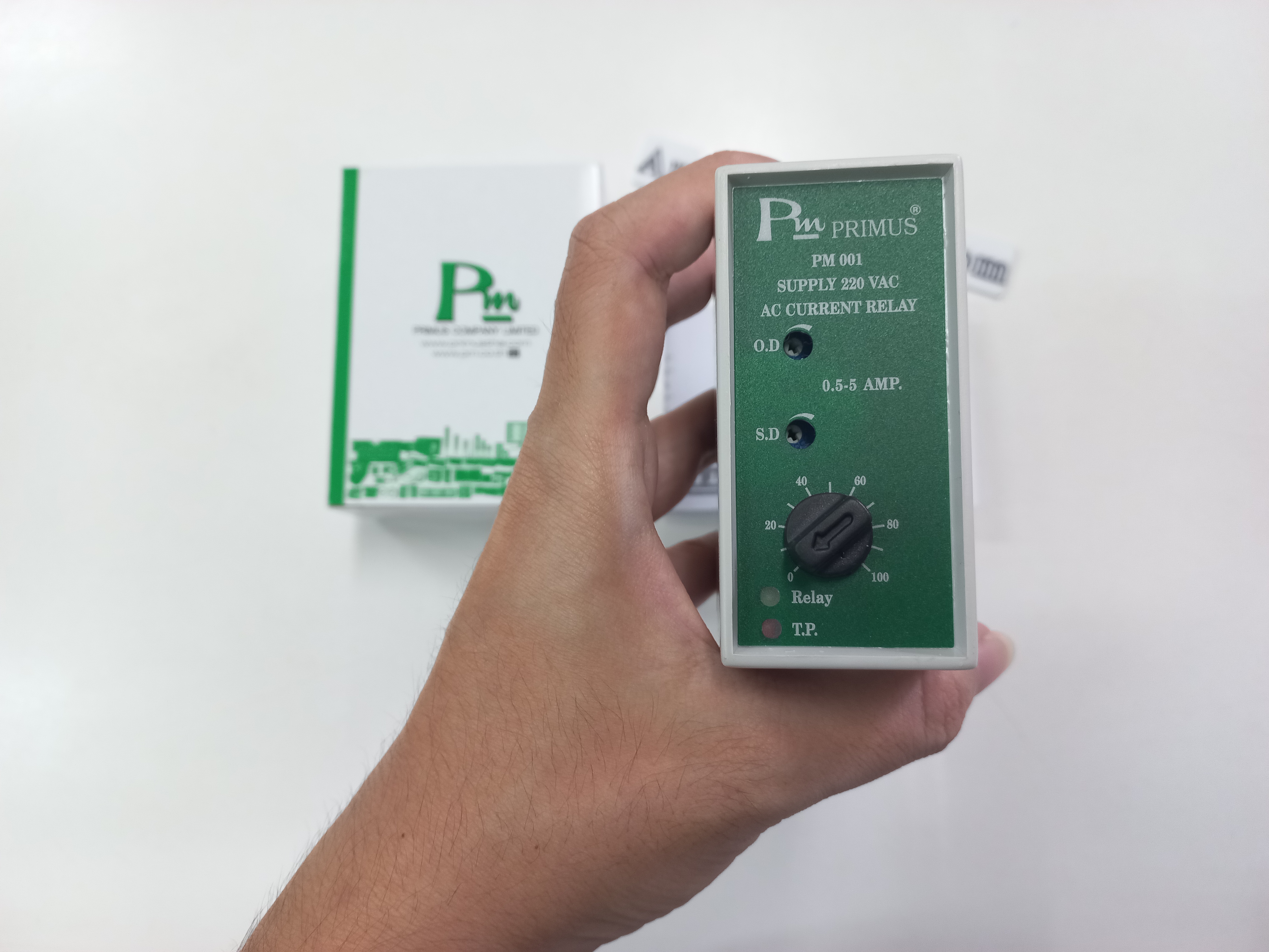 รีเลย์ตรวจจับกระแส AC PRIMUS PM-001 แบบป้องกันกระแสเกิน Current Relay