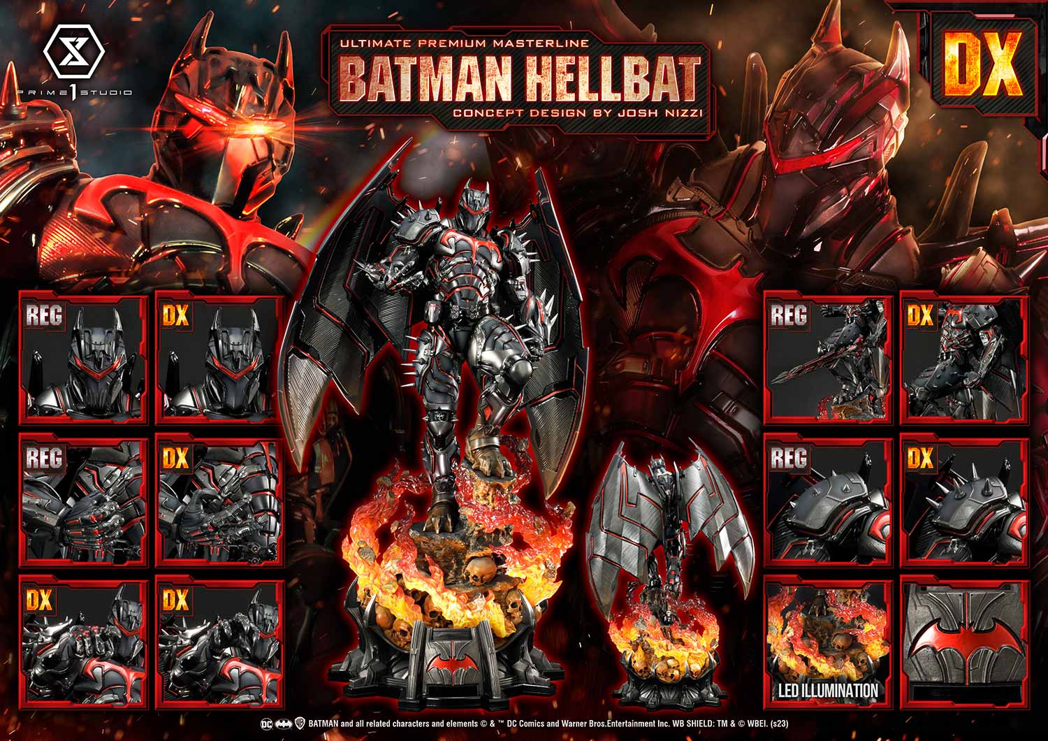 เปิดจอง : Batman Hellbat: Batman (Comics) “Concept Design by Josh Nizzi” 1/4 (Deluxe Bonus)